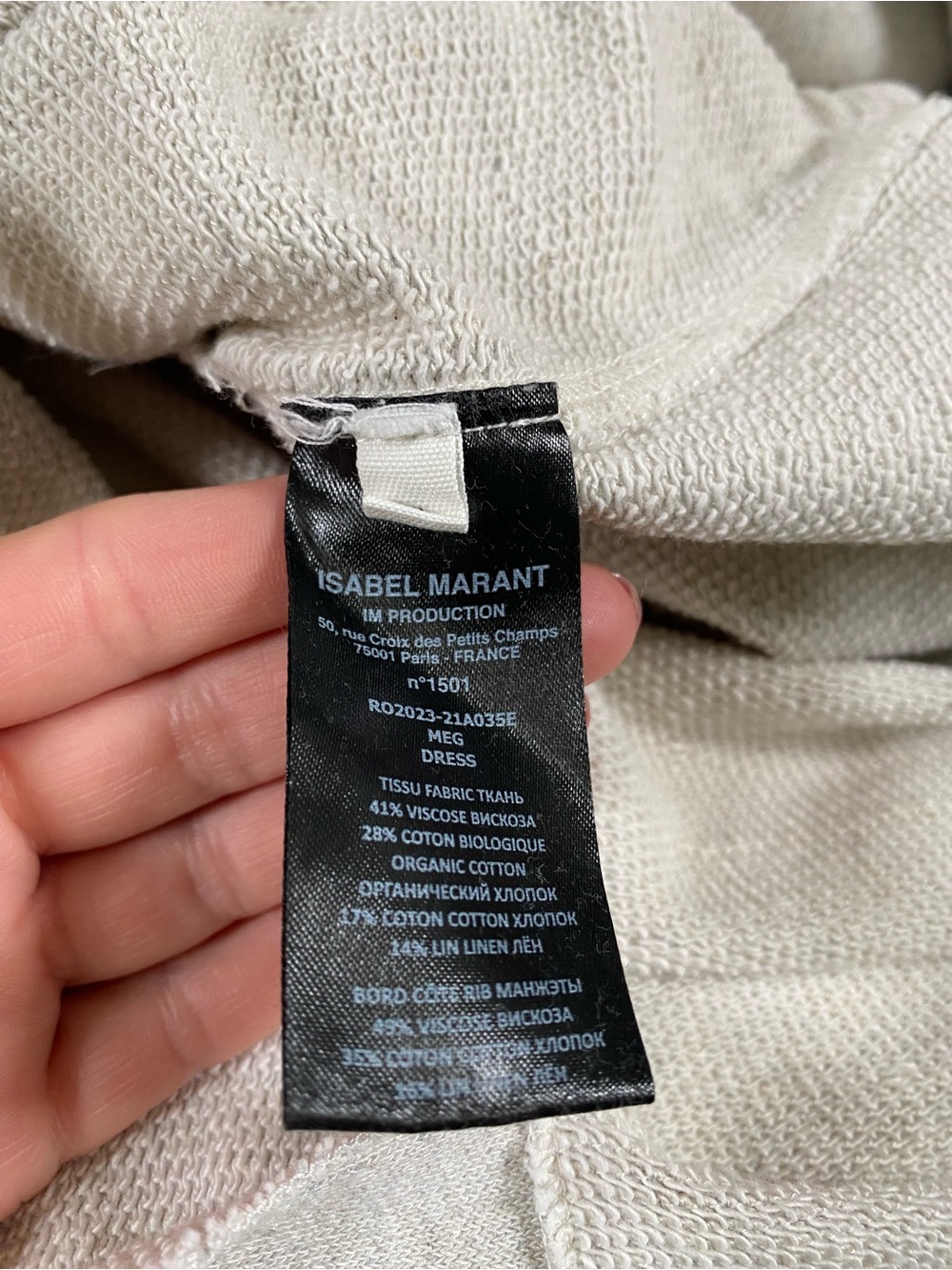 {Isabel Marant Étoile} Meg Sweatshirt Dress - Picture 12 of 13